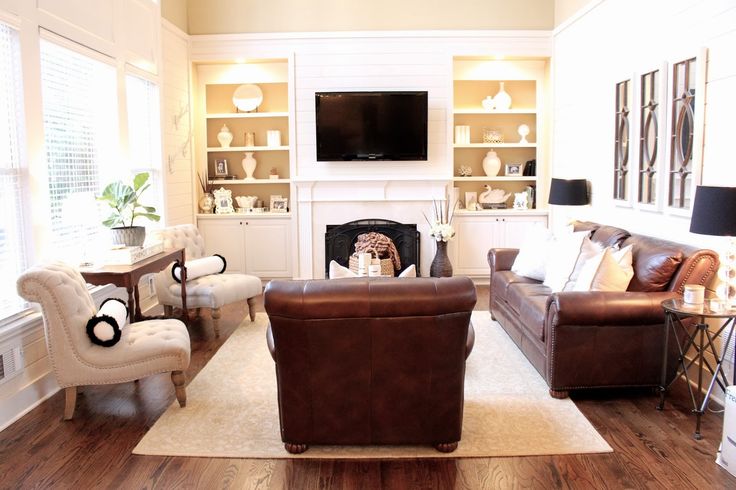 Blogger Relaxing Living Room Decor Brown Couch Accent Chairs For Living Room Decor Brown Couch, Accent Chair With Brown Leather Sofa