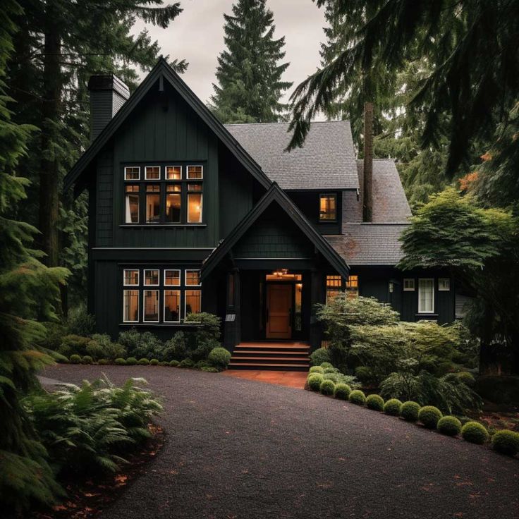 3 Dark Green Exterior House Color Ideas For A Nature Inspired Home 3-dark-green-exterior-house-color-ideas-for-a-nature-inspired-home