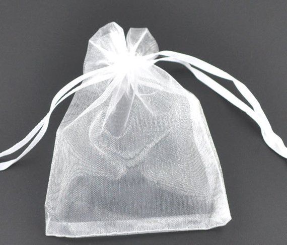 A&S Creavention® Basic Elegant Organza Drawstring Jewelry Pouches Bag Party Wedding Gift Bags 6x9 Inches 60, White A&S Creavention® Basic Elegant Organza Drawstring Jewelry Pouches Bag Party Wedding Gift Bags 6x9 Inches 60, White