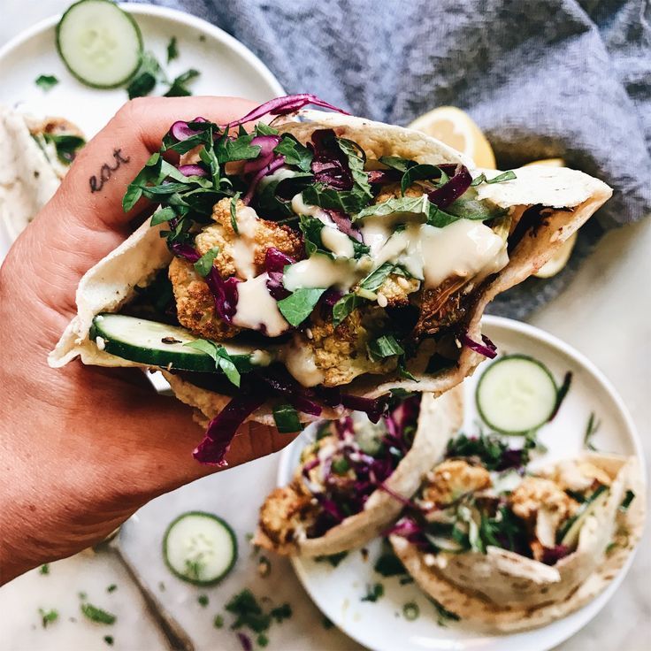 Cauliflower And Hummus Pita Pockets Hummus Pita Pita Pockets