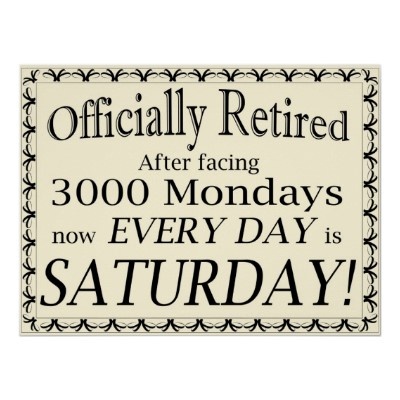 retirement posters