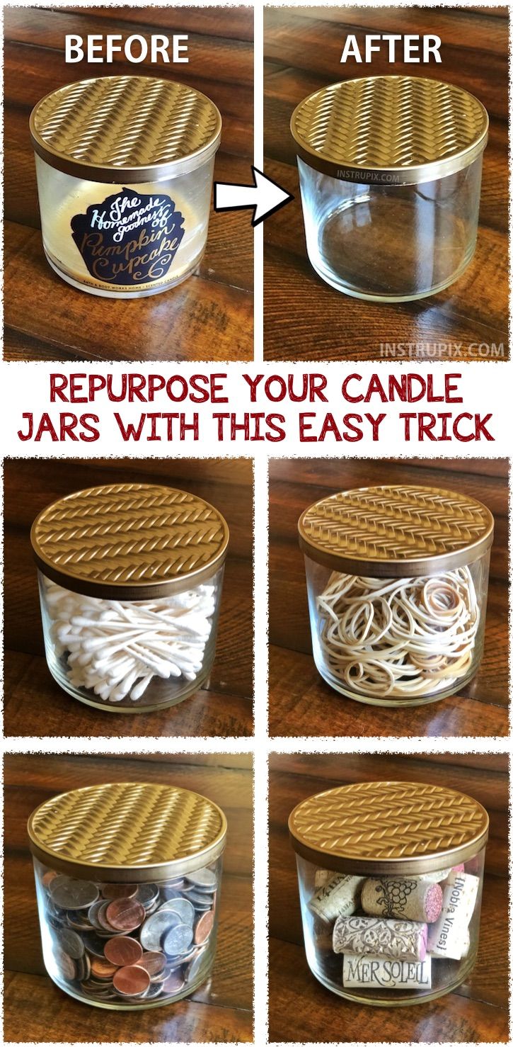 Repurpose Your Candle Jars With This Easy Trick Crafts Diy Home