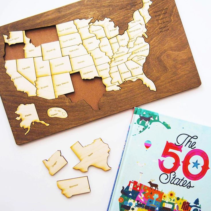 Handmade United States Map Puzzle 4d98f7b8ae0f3f83de734a4214d00f19