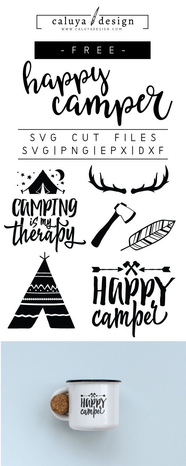 DIY Craft: FREE happy camper SVG cut file, Printable vector clip art download. Free printable camp clip art. Compatible with Cameo Silhouette, Cricut explore and other major cutting machines. 100% for personal use, only $3 for commercial use. Perfect for DIY craft project with Cricut & Cameo Silhouette, card making, scrapbooking, making planner stickers, making vinyl decals, decorating t-shirts with HTV and more! Free SVG cut file, summer free SVG, happy camper free SVG cut file DIY Craft: FREE happy camper SVG cut file, Printable vector clip art download. Free printable camp clip art. Compatible with Cameo Silhouette, Cricut explore and other major cutting machines. 100% for personal use, only $3 for commercial use. Perfect for DIY craft project with Cricut & Cameo Silhouette, card making, scrapbooking, making planner stickers, making vinyl decals, decorating t-shirts with HTV and more! Free SVG cut file, summer free SVG, happy camper free SVG cut file