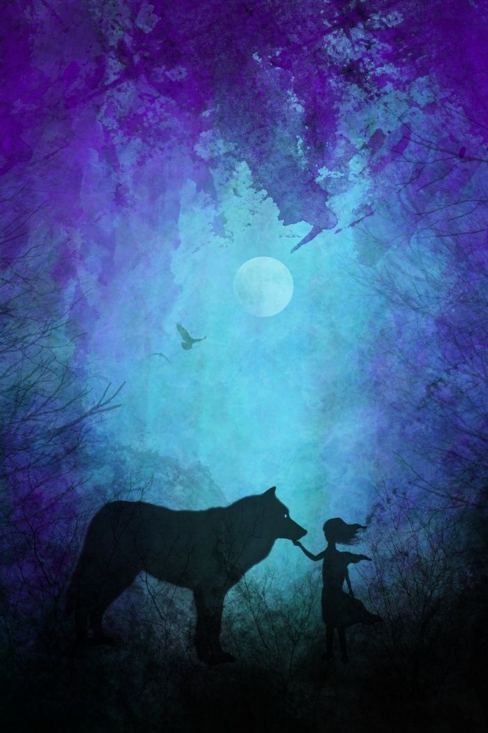 Wolf Painting Colourful With Acrylic Paint Wolf Painting Colourful With Acrylic Paint