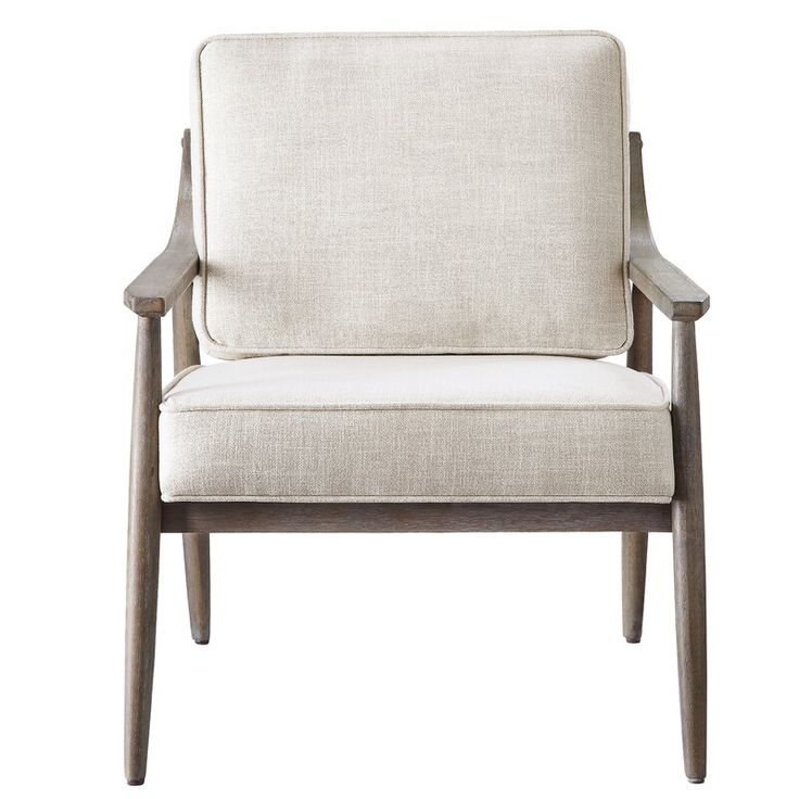 Wrought Studio Nisbet Armchair Wayfair 256 99 Osp Home Furnishings Linen Linen Armchair, Wayfair Accent Chairs With Wood Arms