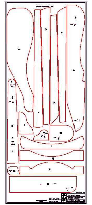 Folding Adirondack Chair Plans Dwg Files For Cnc Machines Folding Chairs Cnc And Filing Adirondack Chair Template Printable