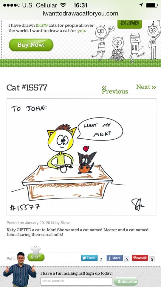 I Want To Draw A Cat For You Shark Tank I Want To Draw a Cat For You submitted by Katy Bolder Buck #SharkTank