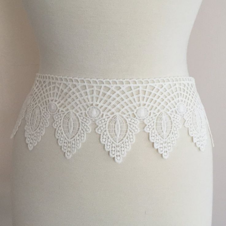 YH1086 laceking2013 1yds Broderie Anglaise Vintage Venice lace trim 2/" 5cm