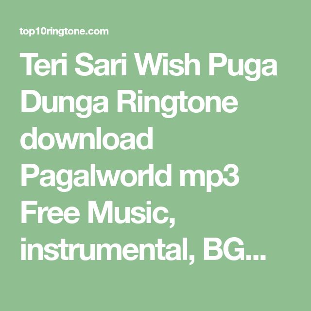 Teri Sari Wish Puga Dunga Ringtone download Pagalworld mp3 Free Music