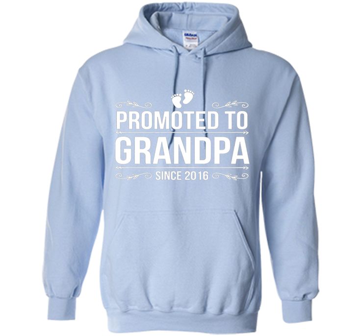 Mens Promoted to Grandpa since 2016 Father's Day T-shirts 2017...