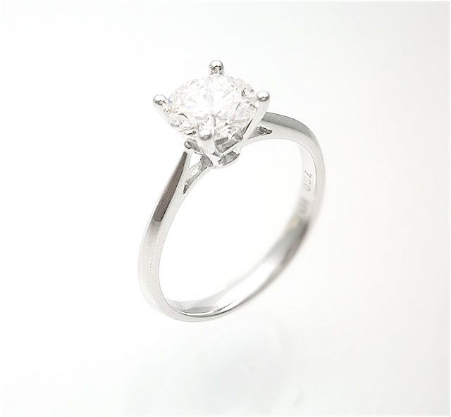TM60003 , 18K(750) white gold 1.01ct diamond solitaire