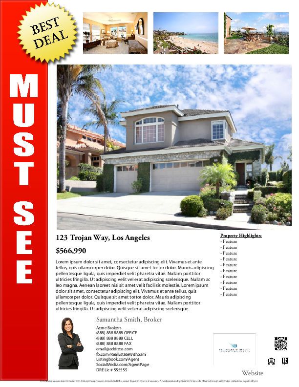 37 best real estate marketing flyer templates images on pinterest email flyers real estate los angeles
