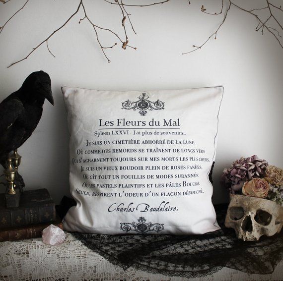 Les Fleurs Du Mal Collection Baudelaire Housse De Coussin Etsy Housse De Coussin Les Fleurs Du Mal Baudelaire Les Fleurs Du Mal Collection Baudelaire Housse De Coussin Etsy Housse De Coussin Les Fleurs Du Mal Baudelaire