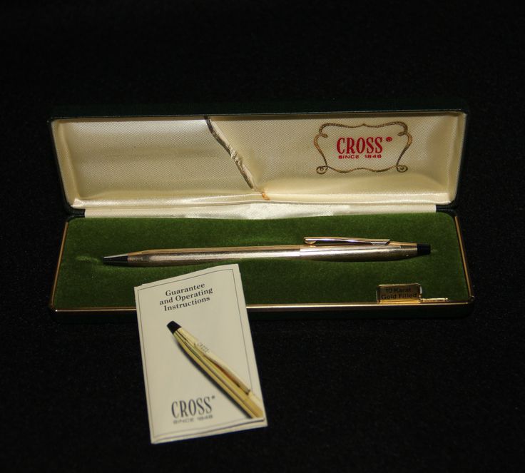 10k Gold Filled Cross Pen With Original Case Vintage 1980 S Ballpoint Pen Vintage Stationery Writing Items Refillable Pen Cross Pens Vintage Stationery Ballpoint Pen