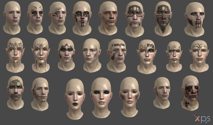 dragon age origins all face textures and tattoos by dragon age origins all face textures and tattoos by