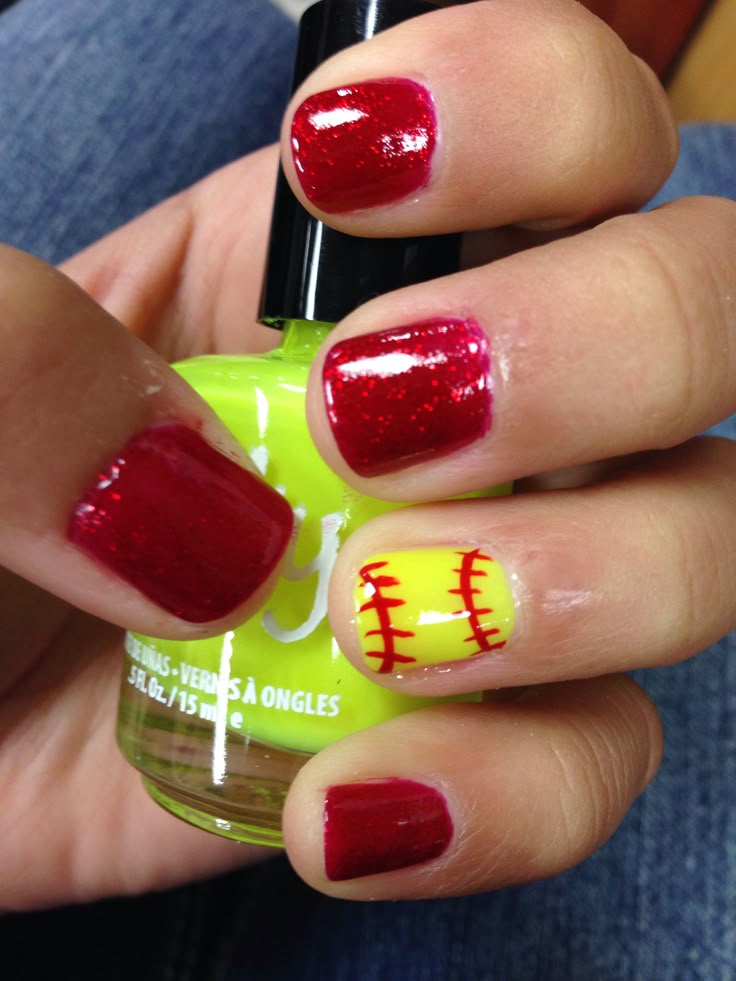 25+ Best Softball Nails Ideas On Pinterest Baseball Nail Designs Nails for softball season - change the main color to purple and leave the softball. - 25+ Best Softball Nails Ideas On Pinterest Baseball Nail Designs