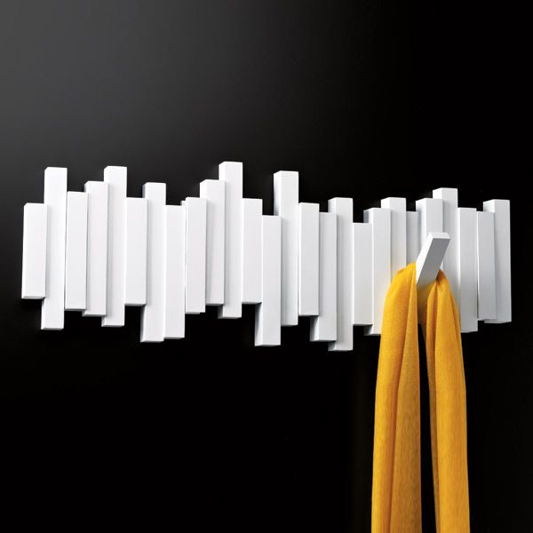 Umbra White Sticks Multi Hook Rack Entry Ways Mudrooms And Umbra White Sticks Multi Hook Rack Entry Ways Mudrooms And Hallways Coat Hooks Entryway