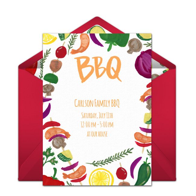 free summer cookout invitations summer parties pinterest
