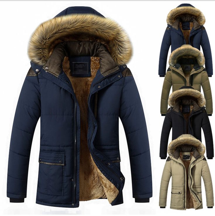 Men S Winter Puffer Jacket Thicken Coat Warm Outwear With Hood Jackets Fashion Men S Winter Puffer Jacket Thicken, Is A 100 Polyester Coat Warm