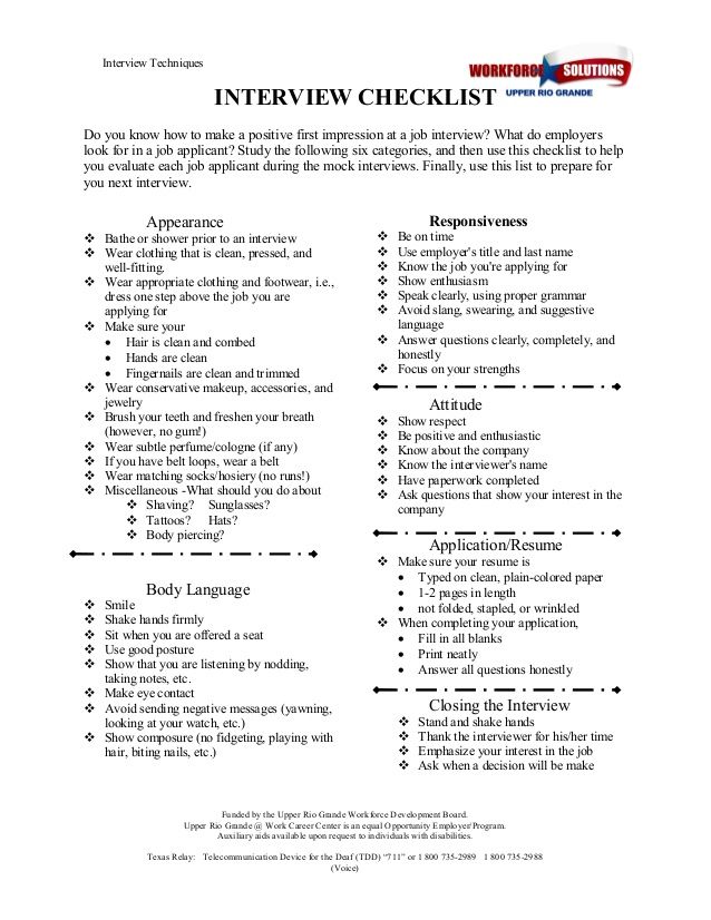 interview techniques for employers