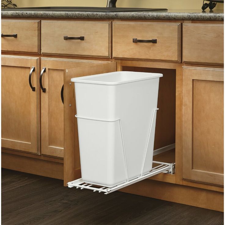 7.5 Gallon Pull Out Trash Can Kitchen trash cans, Pull out trash cans
