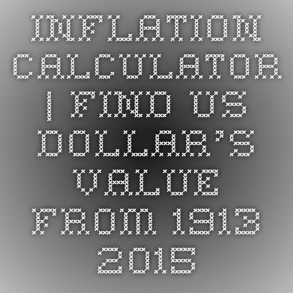 inflation calculator dollars