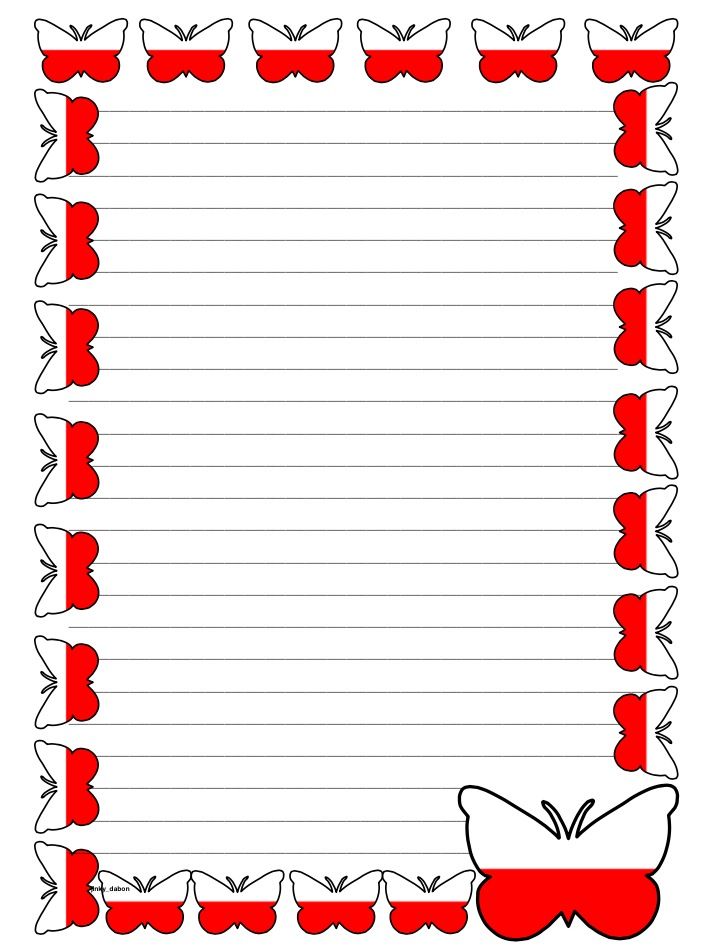 Poland Flag Themed Lined paper and Pageborders available for FREE - editable lined paper Poland Flag Themed Lined paper and Pageborders available for FREE - editable lined paper