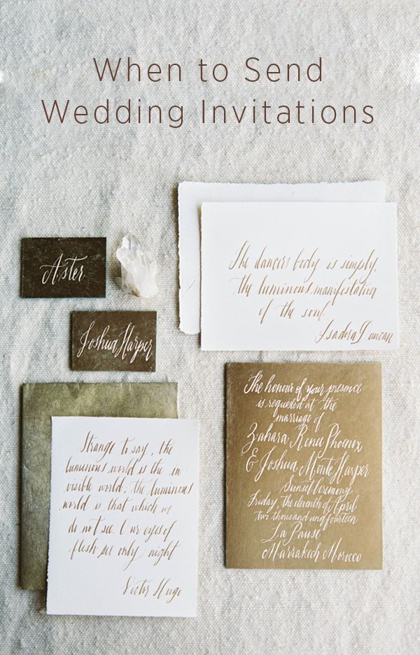 How Early Do I Send Out Wedding Invitations