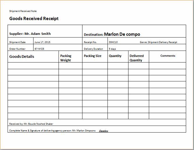 business receipts templates
