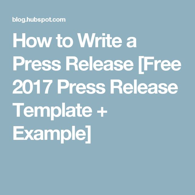 free press releases templates