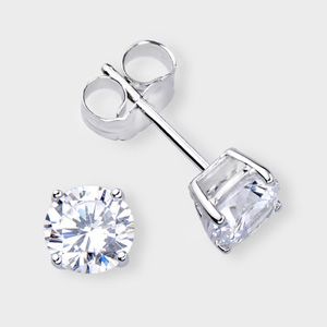 241 Best Cz Earrings Images On Pinterest Drop Earring 0 50 Ct Each Round 14k Stud Earring High Quality Cubic Zirconia Earrings Featuring