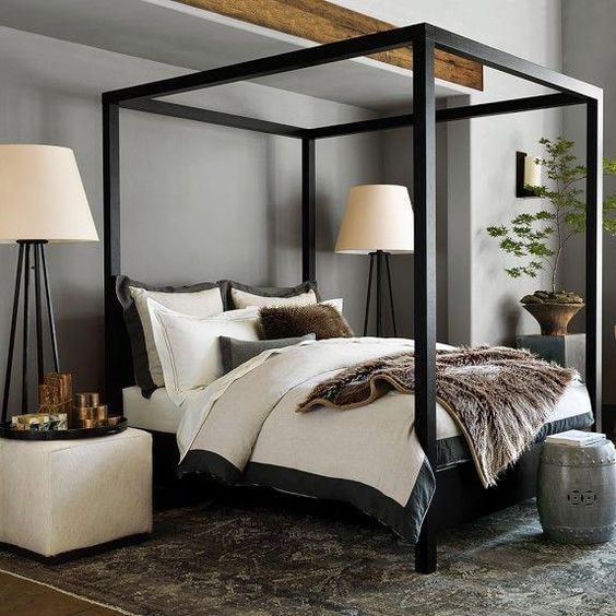 22 Black Canopy Beds Ideas In 2021 Bedroom Design Decor Inspirations 22 Black Canopy Beds Ideas In 2021, King Size Black Metal Canopy Bed