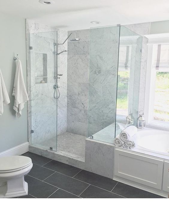 one of my favorite places to be our master bathroom shower i do my