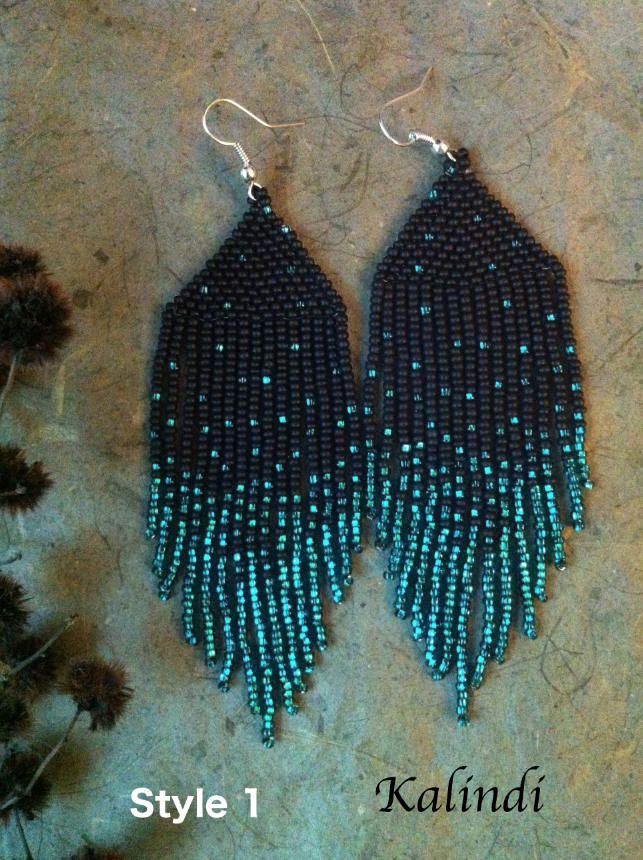 style Beadwork Native Style Boucles d/'oreilles, Native american beaded Boucles d/'oreilles