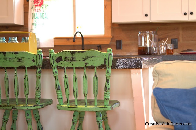 Painted Kitchen Stools Painted Kitchen Stools