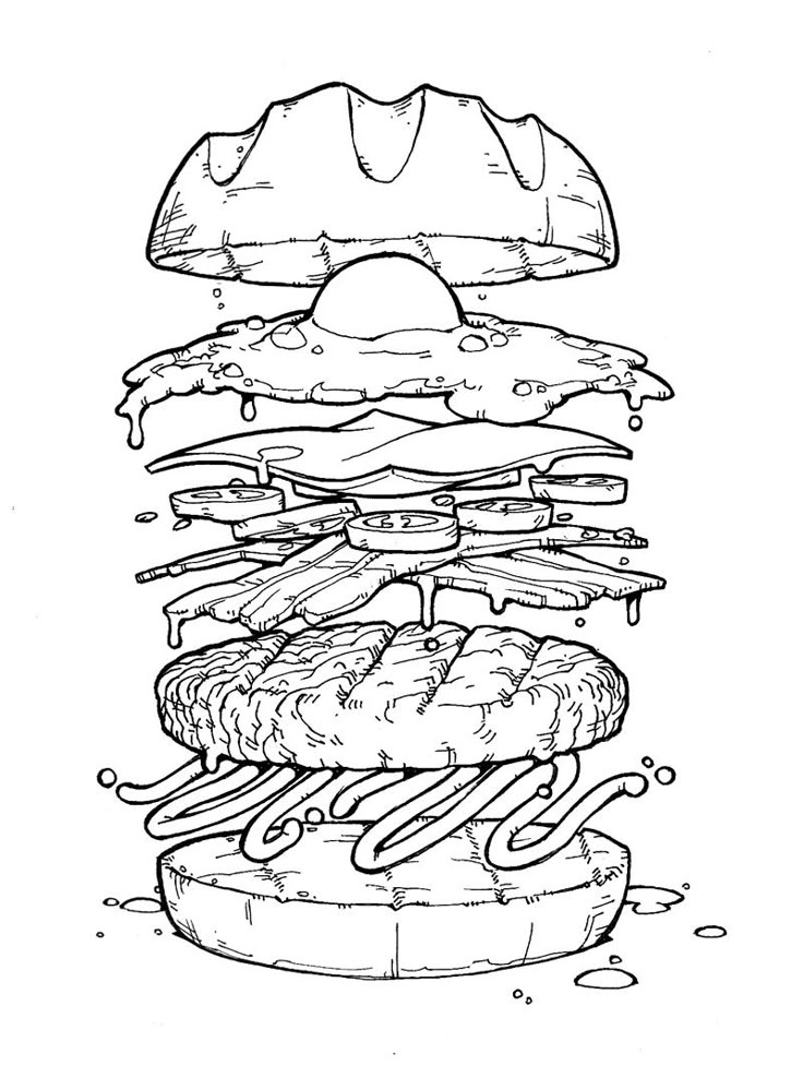 312 best Colorir alimentos images on Pinterest Coloring books