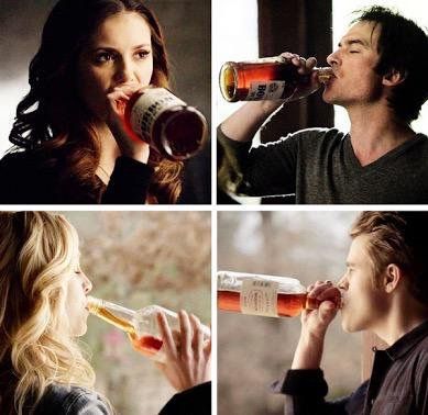 Vaizdo rezultatas pagal užklausą „alcohol in vampire diaries“