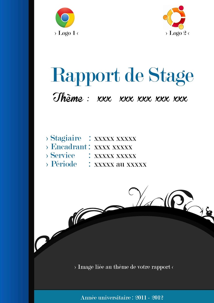 telecharger page de garde rapport de stage word