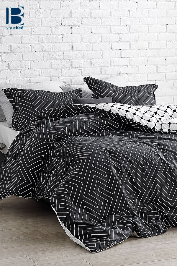 One Of A Kind King Oversize Comforter Designer Faded Black And