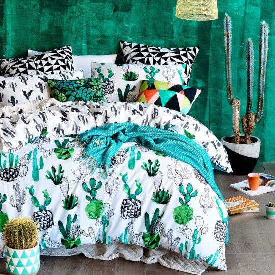 Cactus Bedding Cactus Bedspread Cactus Trends In Home Decor Home Republic Home Bedroom Decor
