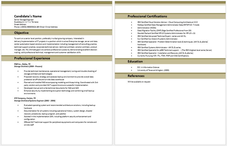 Web Architect Resume Architect Resume Samples Pinterest