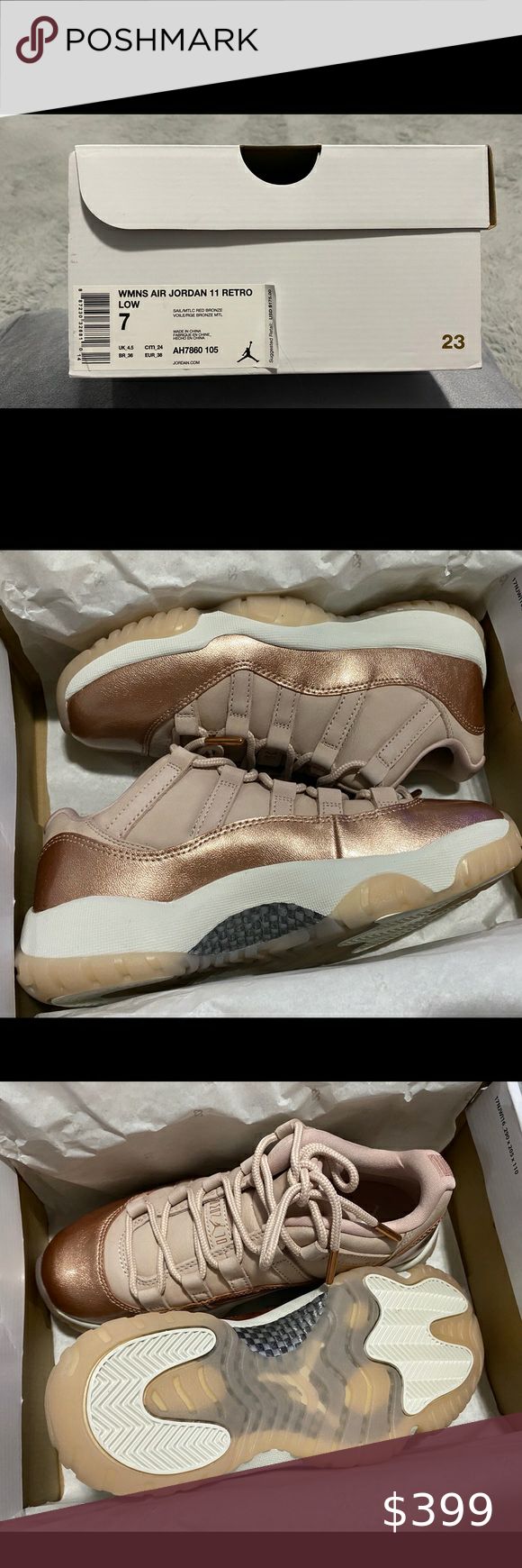 Wmns air jordan deals 11 retro rose gold