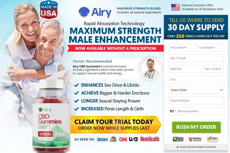 Airy CBD Male Enhancement Gummies Customer Reviewed – Male Health Support!