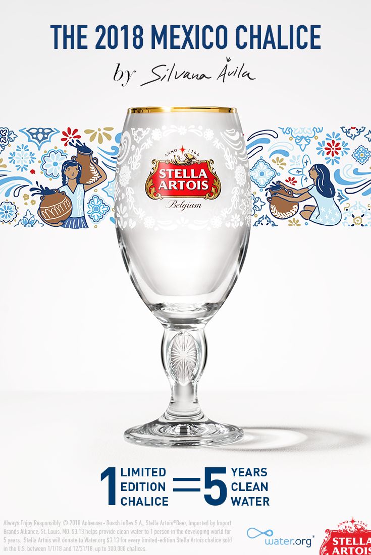 663 million people lack access to clean water in the developing world. But you can help. Designed by local artist Silvana Ávila, each limited-edition Mexico Chalice purchased will provide 5 years of clean water to someone who needs it in the developing world. Join us in ending the global water crisis today. #1Chalice5Years