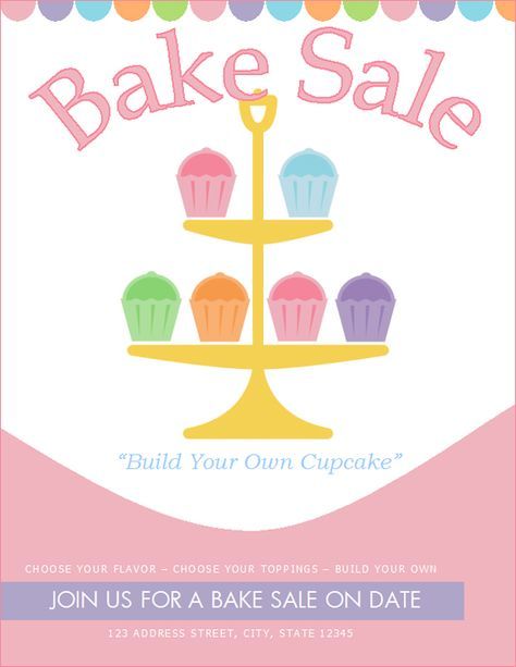 bake sale poster ideas