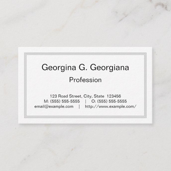 Simple, Respectable Professional Business Card | Zazzle.com