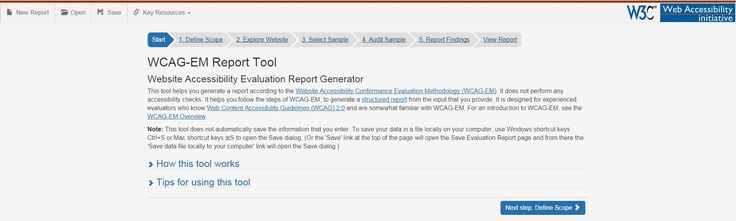 WCAG-EM Report Tool Website Accessibility Evaluation Report - evaluation report WCAG-EM Report Tool Website Accessibility Evaluation Report - evaluation report