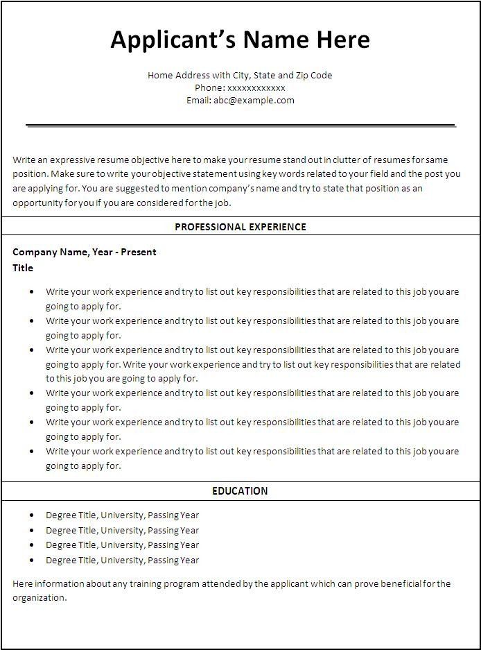 Best 25+ Free printable resume ideas on Pinterest Resume builder - resume templat Best 25+ Free printable resume ideas on Pinterest Resume builder - resume templat
