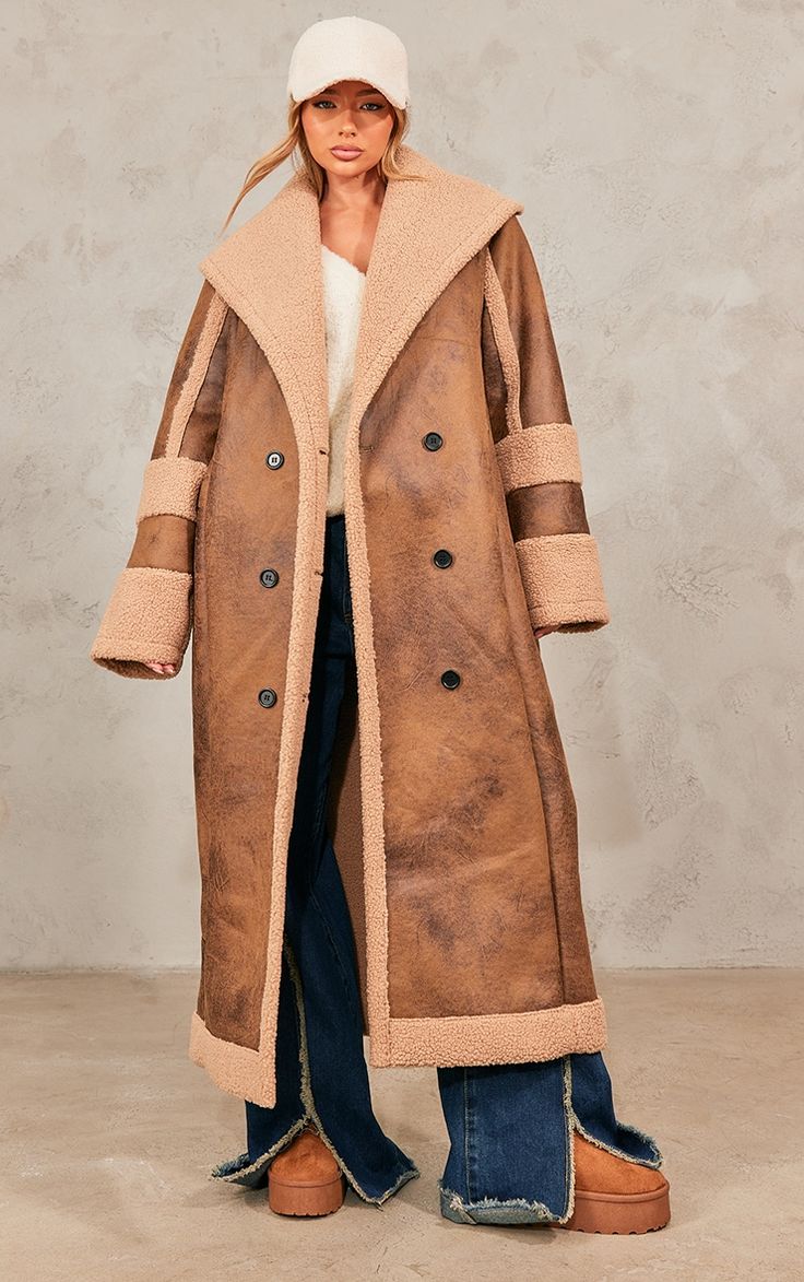 Borg lined shop coat